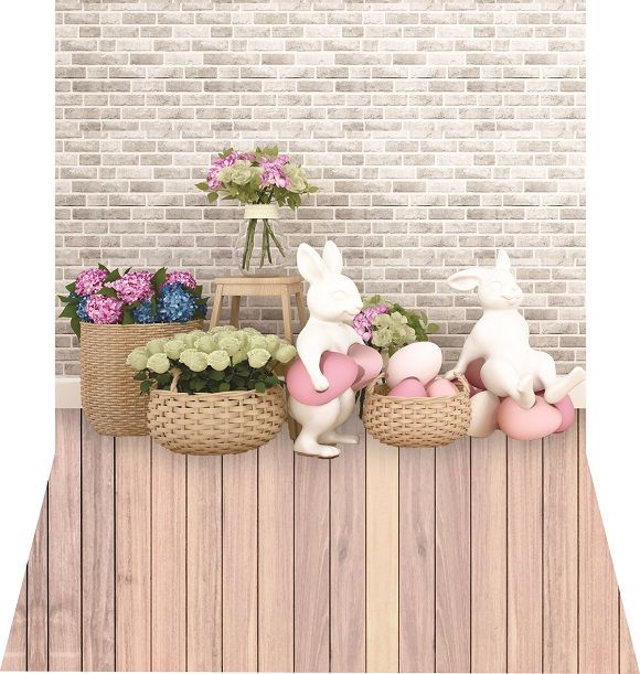 Fundo Fotográfico Vertical Cenário Páscoa