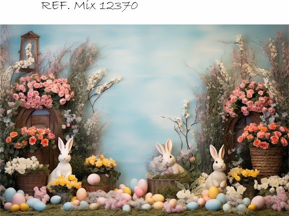 Fundo Fotográfico Cenário Páscoa