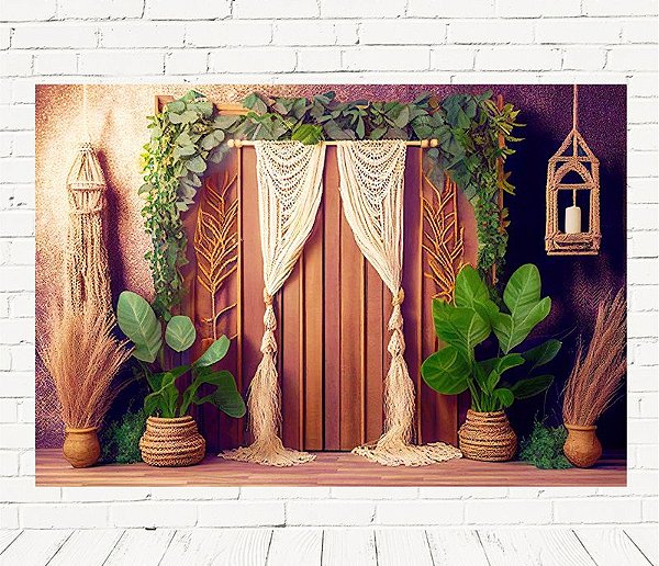 Fundo Fotográfico Cenário Boho