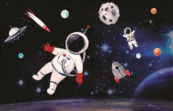 Fundo Fotográfico Cenário Astronauta