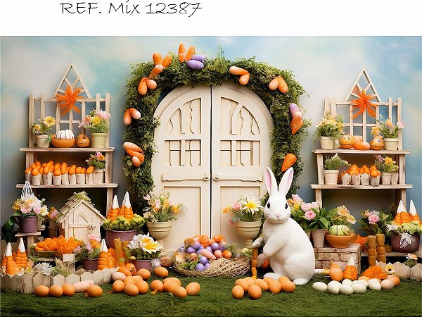 Fundo Fotográfico Cenário Pascoa