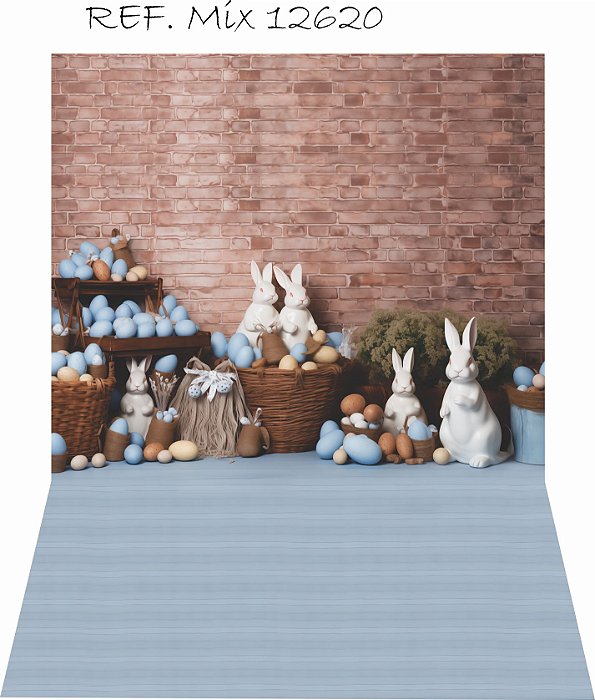 Fundo Fotográfico Vertical Cenário Pascoa