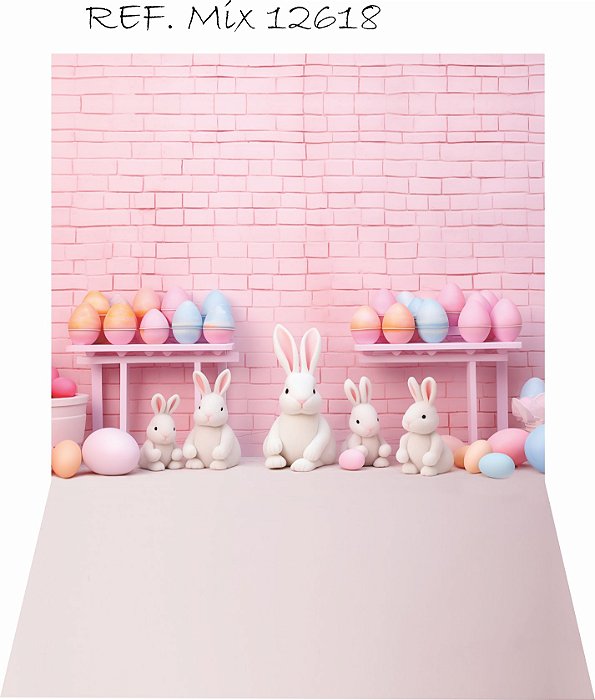 Fundo Fotográfico Vertical Cenário Pascoa