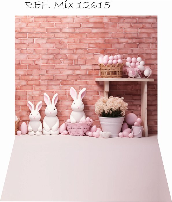 Fundo Fotográfico Vertical Cenário Pascoa