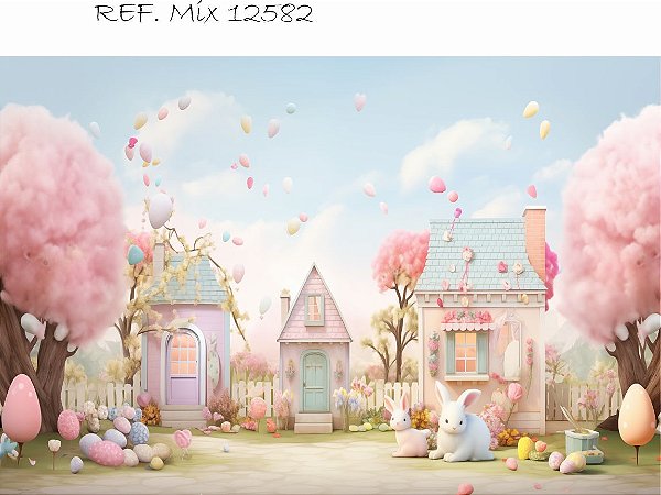 Fundo Fotográfico Cenário Pascoa
