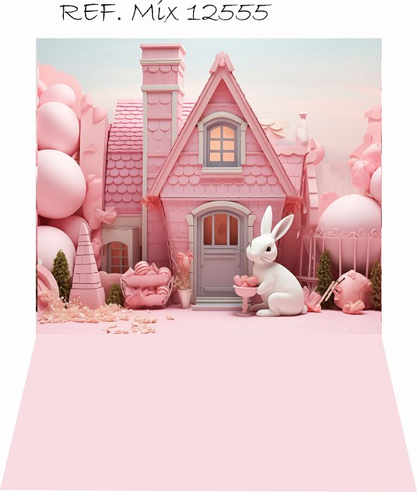 Fundo Fotográfico Vertical Cenário Pascoa