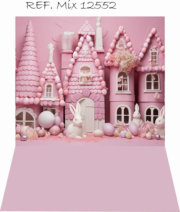 Fundo Fotográfico Vertical Cenário Pascoa