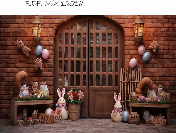 Fundo Fotográfico Cenário Pascoa