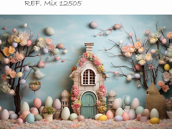 Fundo Fotográfico Cenário Pascoa