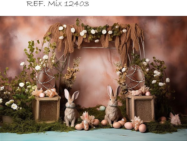 Fundo Fotográfico Cenário Pascoa