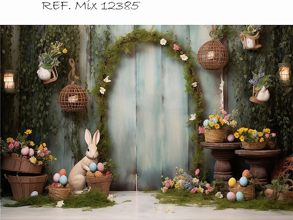 Fundo Fotográfico Cenário Pascoa