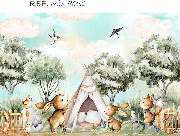 Fundo Fotográfico Em Tecido Cenário Páscoa