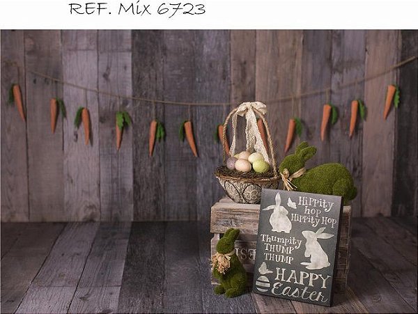 Fundo Fotográfico Em Tecido Cenário Páscoa