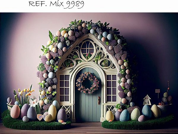 Fundo Fotográfico Em Tecido Cenário Páscoa