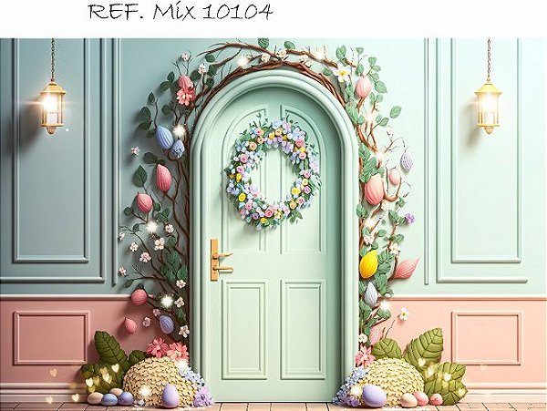 Fundo Fotográfico Em Tecido Cenário Páscoa