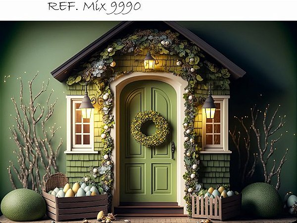 Fundo Fotográfico Em Tecido Cenário Páscoa