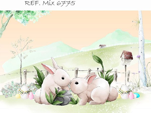 Fundo Fotográfico Em Tecido Cenário Páscoa