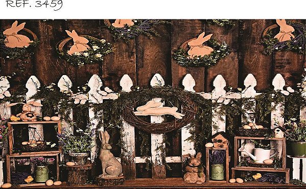 Fundo Fotográfico Em Tecido Cenário Páscoa