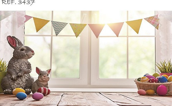 Fundo Fotográfico Em Tecido Cenário Páscoa