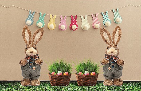 Fundo Fotográfico Em Tecido Cenário Páscoa