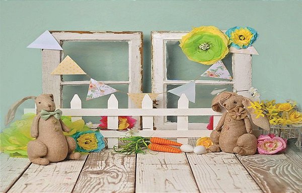 Fundo Fotográfico Em Tecido Cenário Páscoa