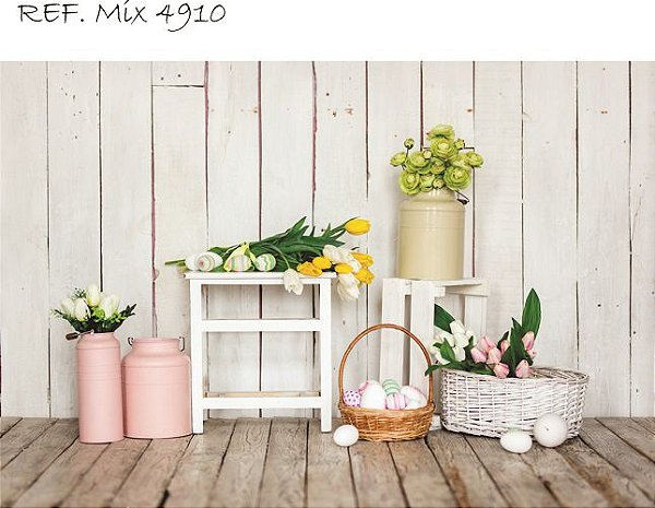 Fundo Fotográfico Em Tecido Cenário Páscoa