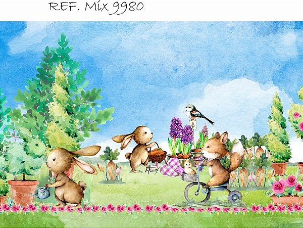 Fundo Fotográfico Em Tecido Cenário Páscoa