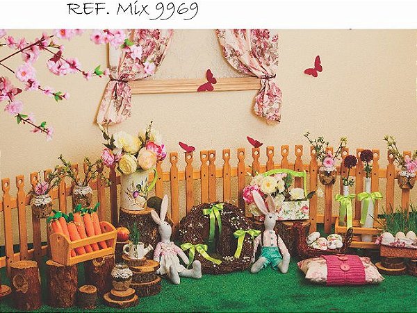 Fundo Fotográfico Em Tecido Cenário Páscoa