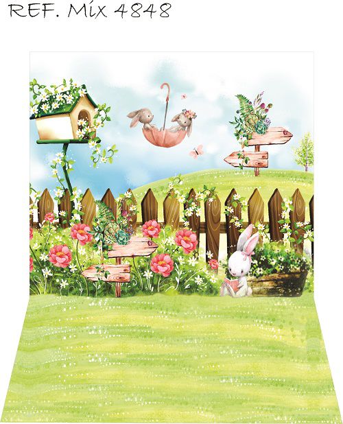 Fundo Fotográfico Newborn Cenário Pascoa