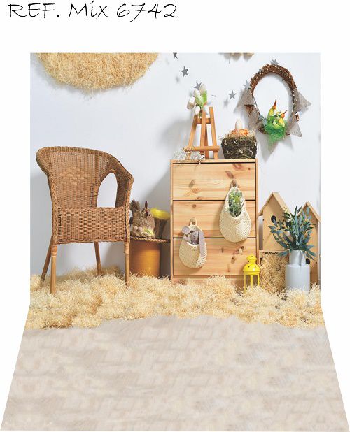 Fundo Fotográfico Newborn Cenário Pascoa