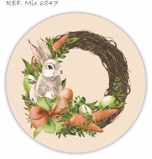 Painel Festa Redondo Sublimado Páscoa C/elástico