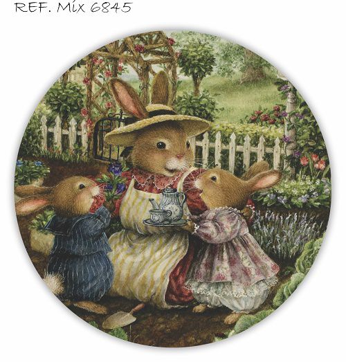 Painel Festa Redondo Sublimado Páscoa C/elástico