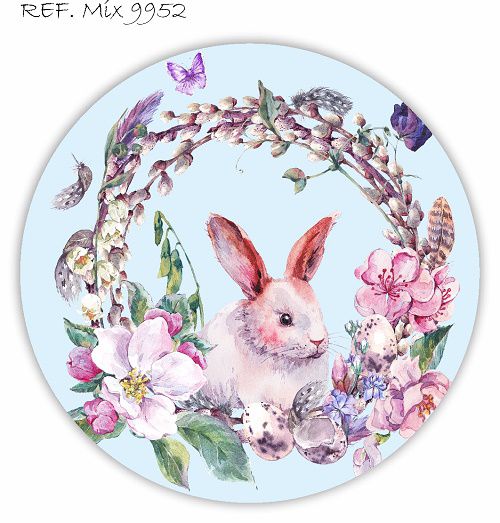 Painel Festa Redondo Sublimado Páscoa C/elástico