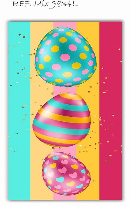 Painel Retangular Decorativo Para Festa Páscoa