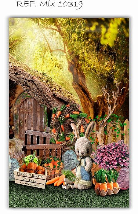 Painel Retangular Decorativo Para Festa Páscoa