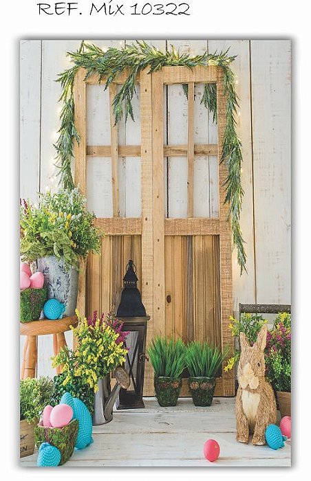 Painel Retangular Decorativo Para Festa Páscoa