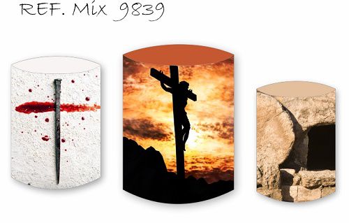 Trio De Capas P/ Cilindros Sublimado Páscoa Veste Fácil