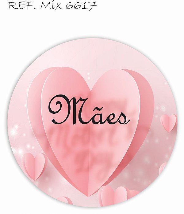 Painel Festa Redondo Sublimado Dia Das Mães C/elástico