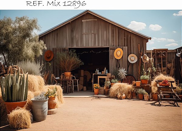 Fundo Fotográfico Cenário Festa Junina