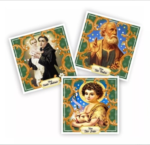 3 Bandeiras Junina São João , São Pedro , Santo Antônio