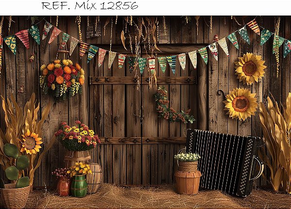 Fundo Fotográfico Cenário Festa Junina