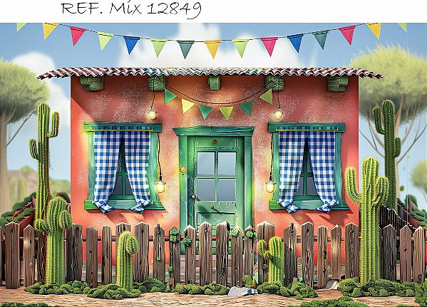 Fundo Fotográfico Cenário Festa Junina