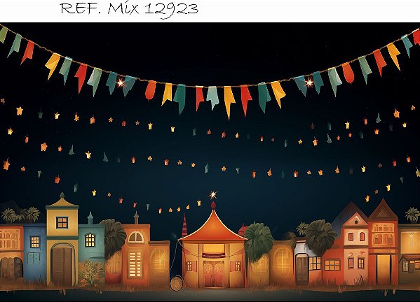 Fundo Fotográfico Cenário Festa Junina