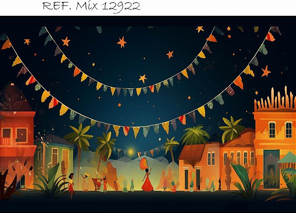 Fundo Fotográfico Cenário Festa Junina