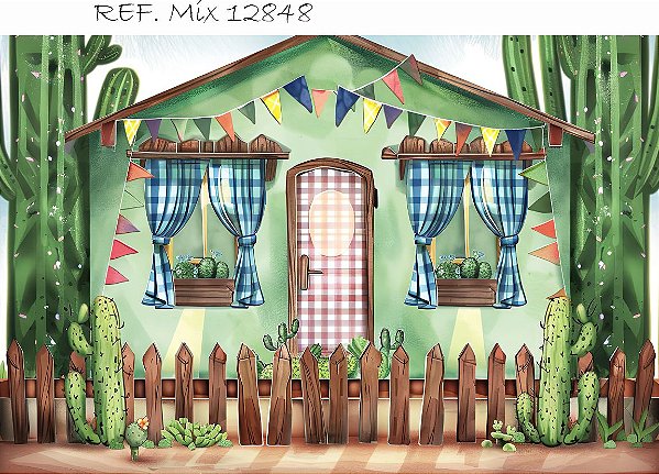 Fundo Fotográfico Cenário Festa Junina