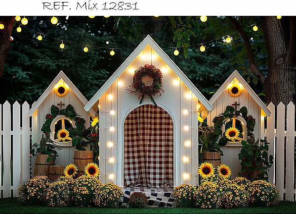 Fundo Fotográfico Cenário Festa Junina