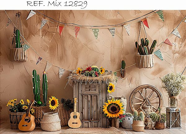 Fundo Fotográfico Cenário Festa Junina