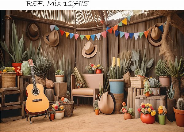 Fundo Fotográfico Cenário Festa Junina