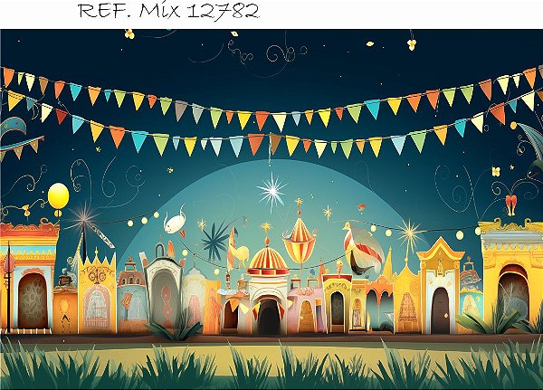 Fundo Fotográfico Cenário Festa Junina