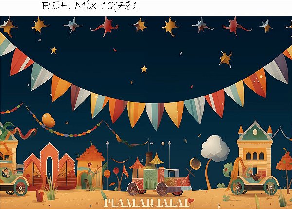 Fundo Fotográfico Cenário Festa Junina